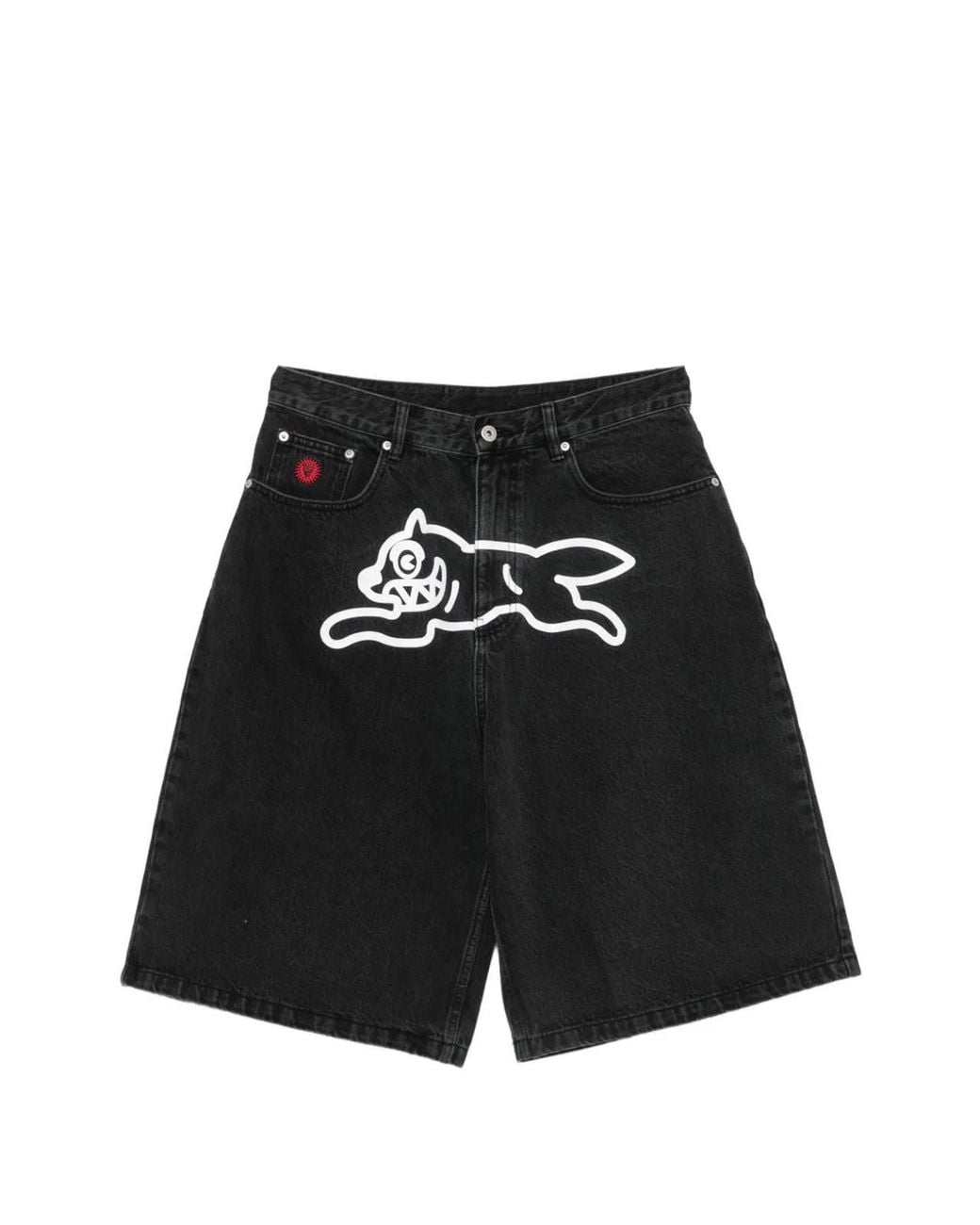 BBCICECREAM Black Denim Cargo Shorts for men
