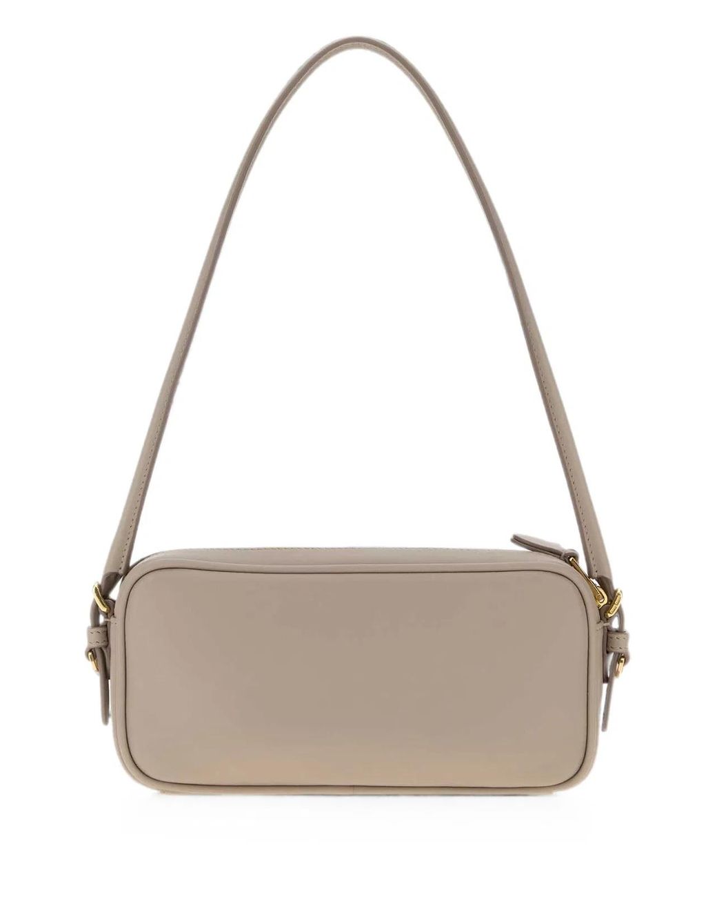 Miu Miu Gray Leather Shoulder Bag