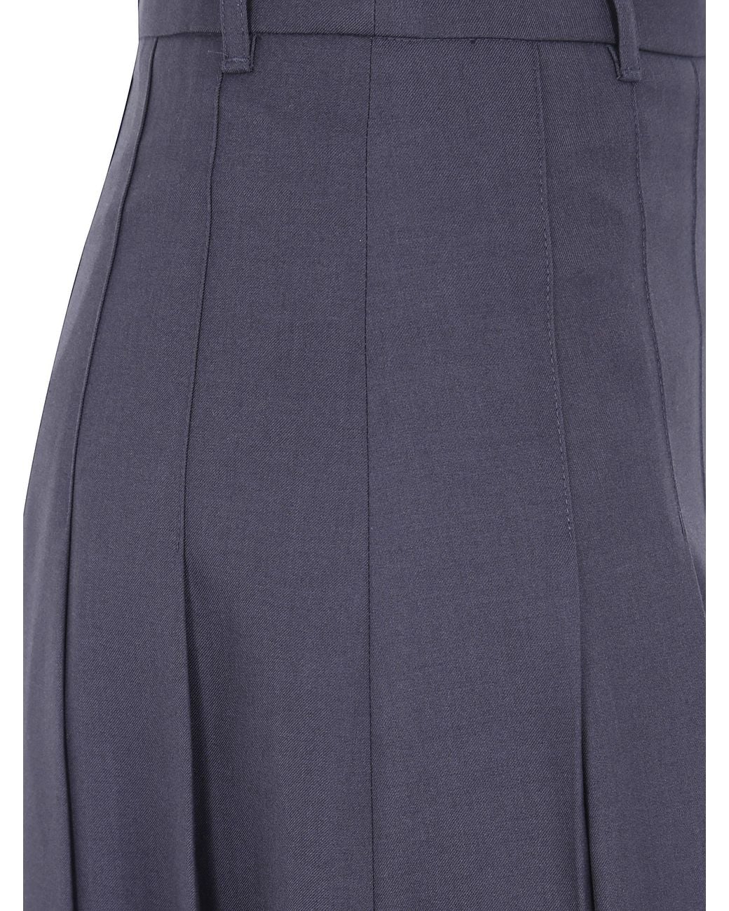 DUNST Blue Pleats Long Skirt