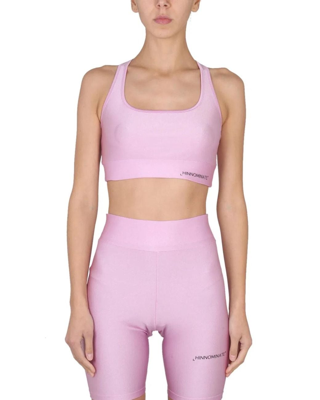 hinnominate Purple Lycra Top With Logo