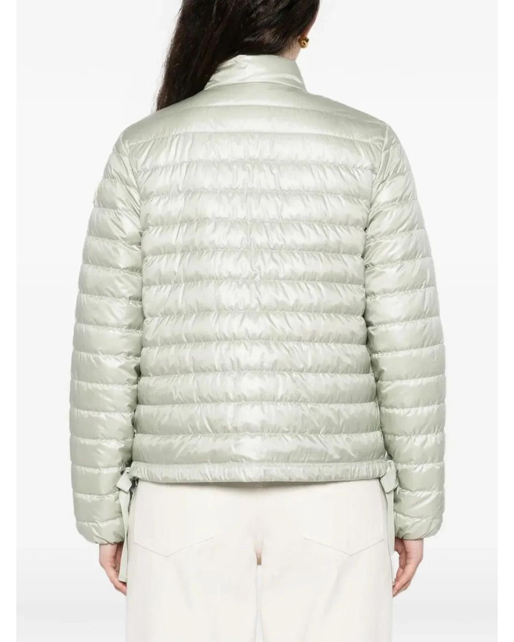 Moncler White Azalee Short Down Jacket