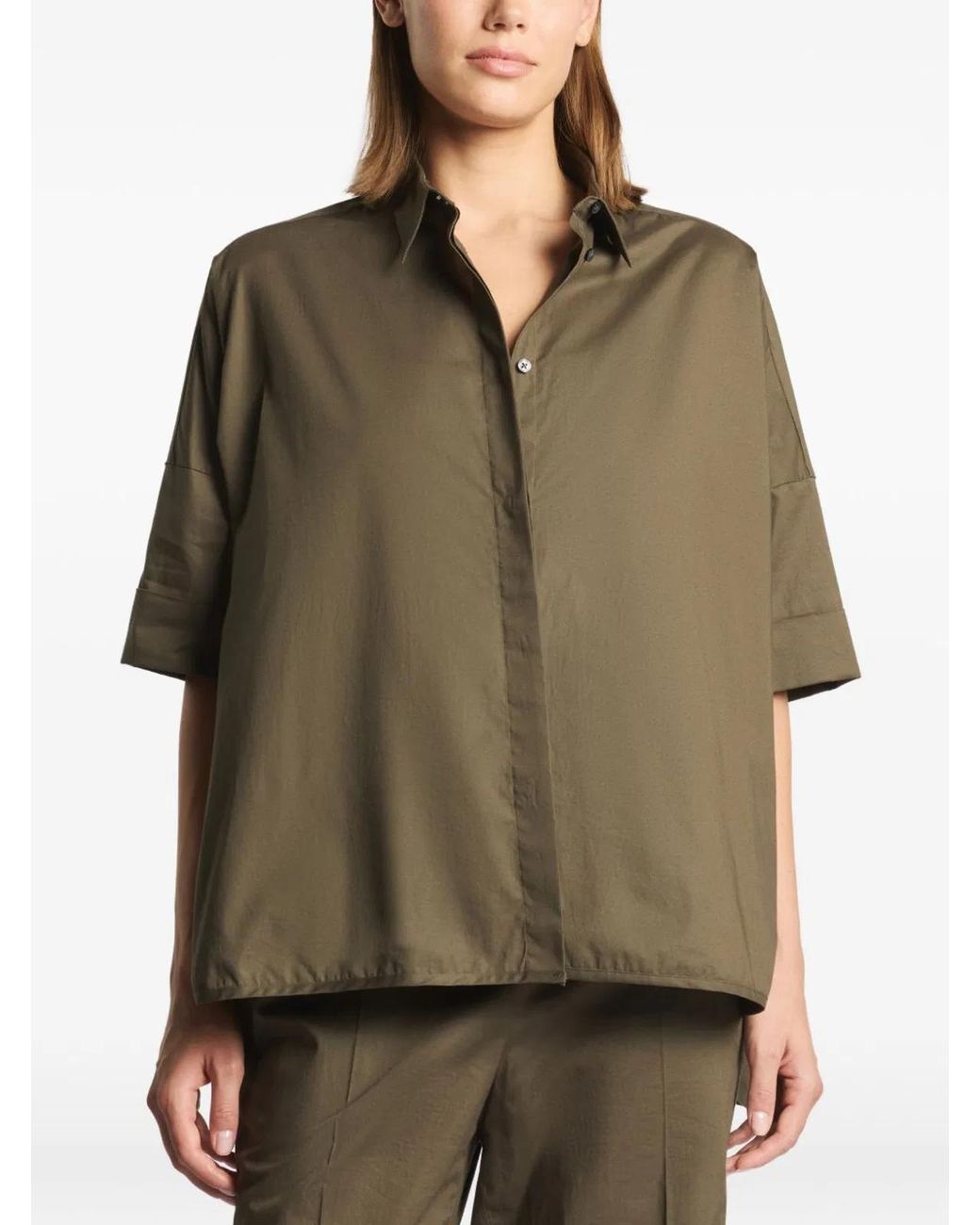 Fay Green Cotton Shirt