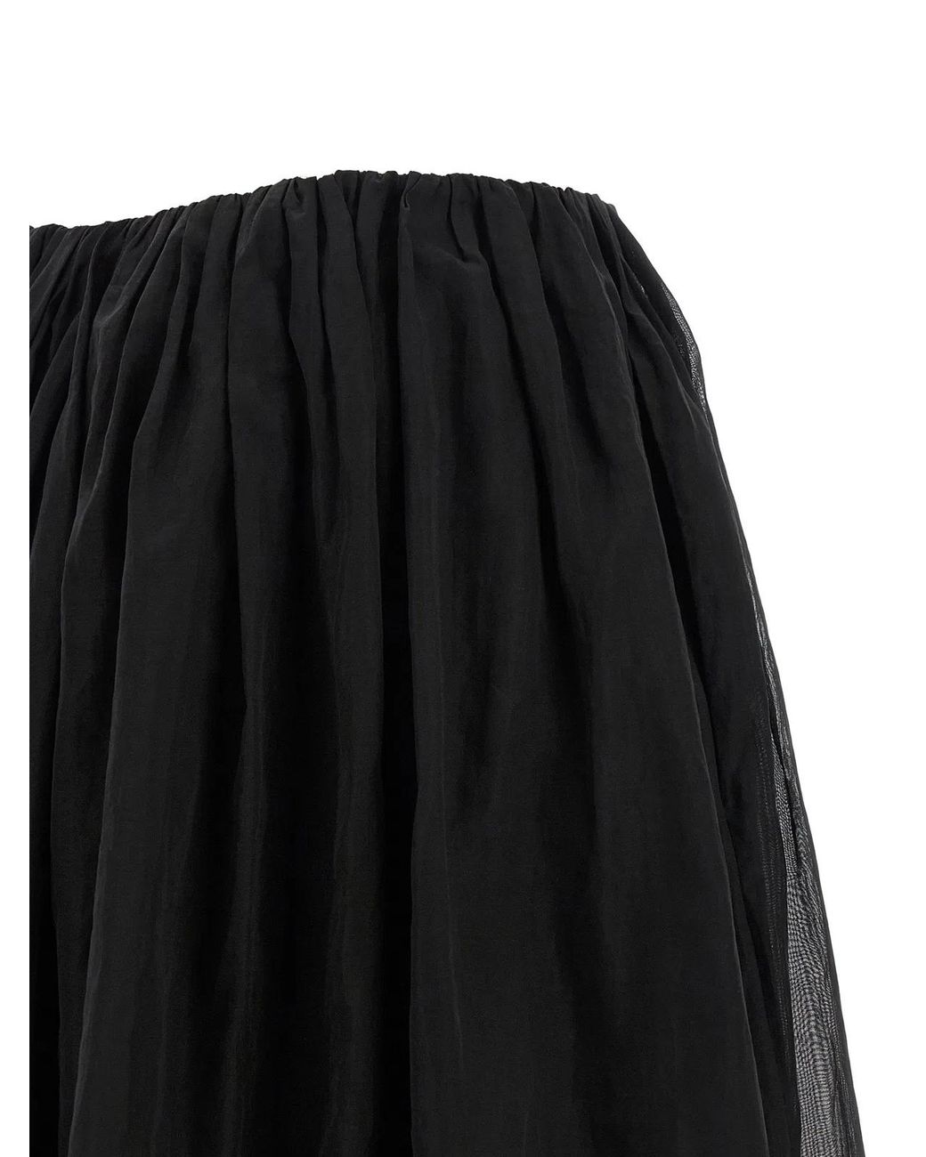 Brunello Cucinelli Black Cotton Mini Skirt