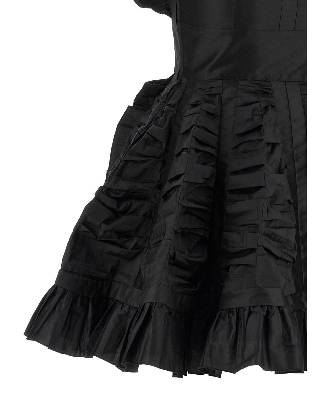 Giovanni bedin Black Ruffle Dress