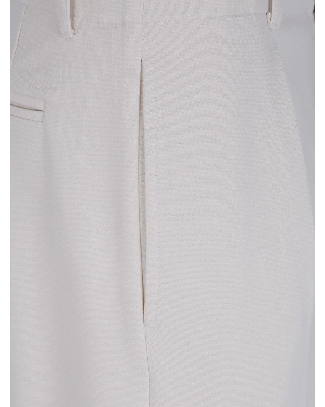 Semicouture Gray "Tera" Wide Leg Trousers