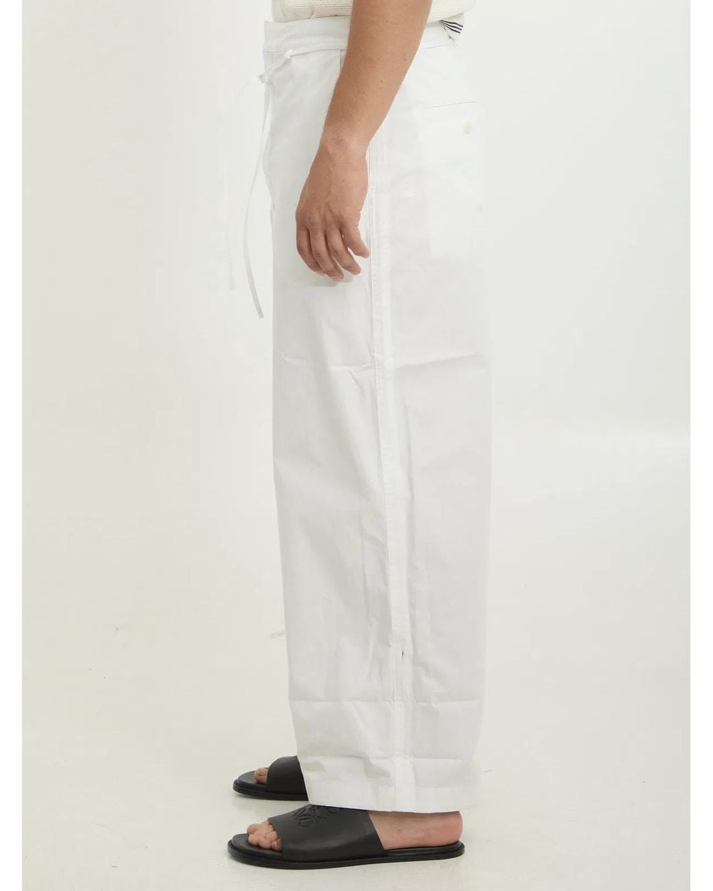 Jacquemus White Marin Trousers for men