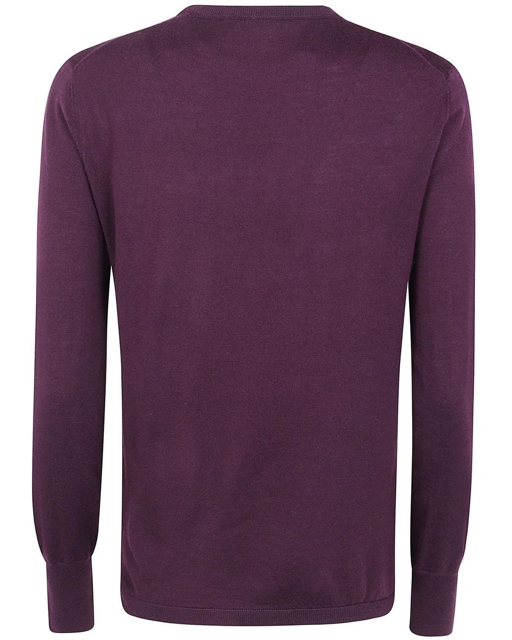 Aspesi Purple Round Neck Sweater