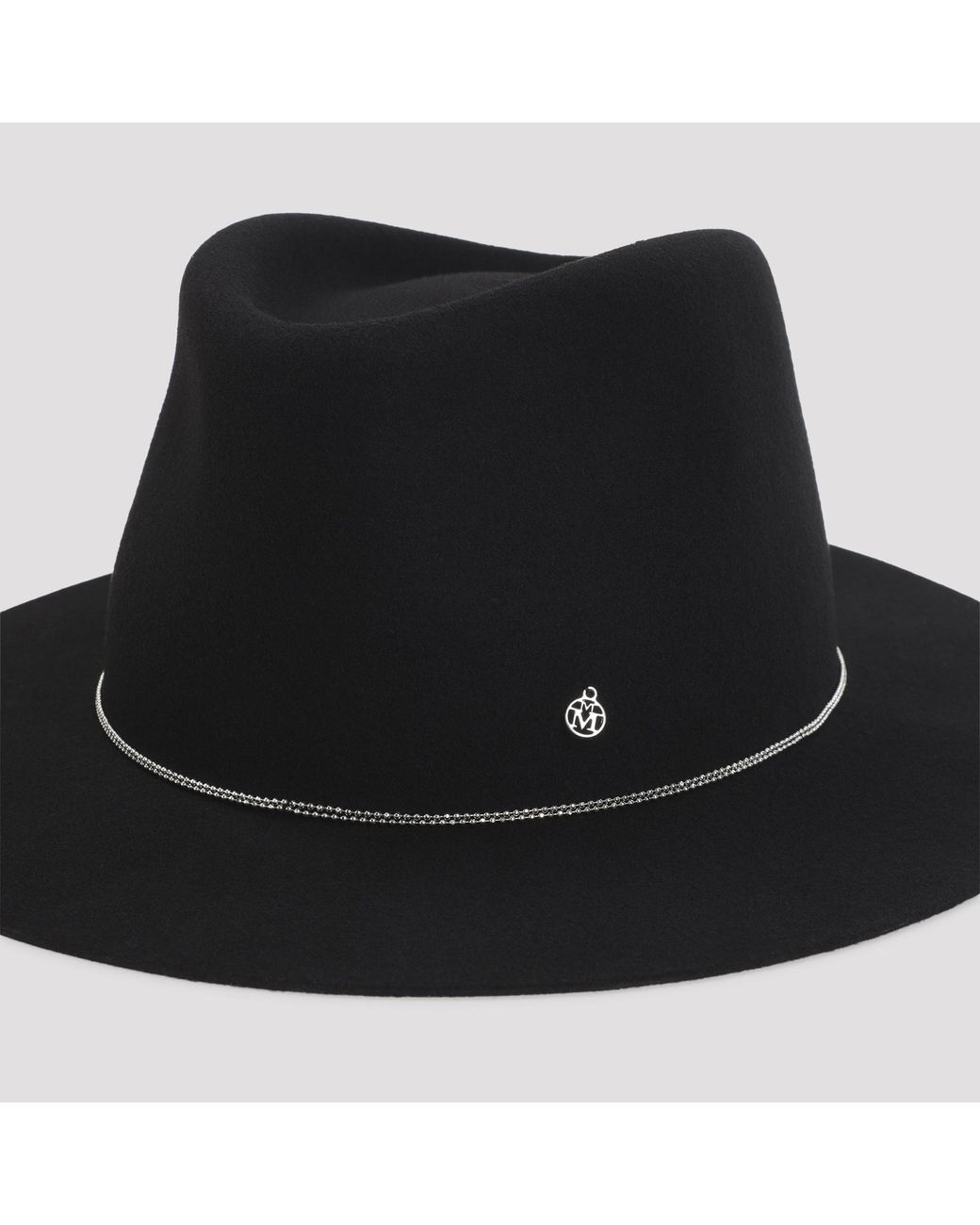 Maison Michel Black Andre Ball Chain Hat