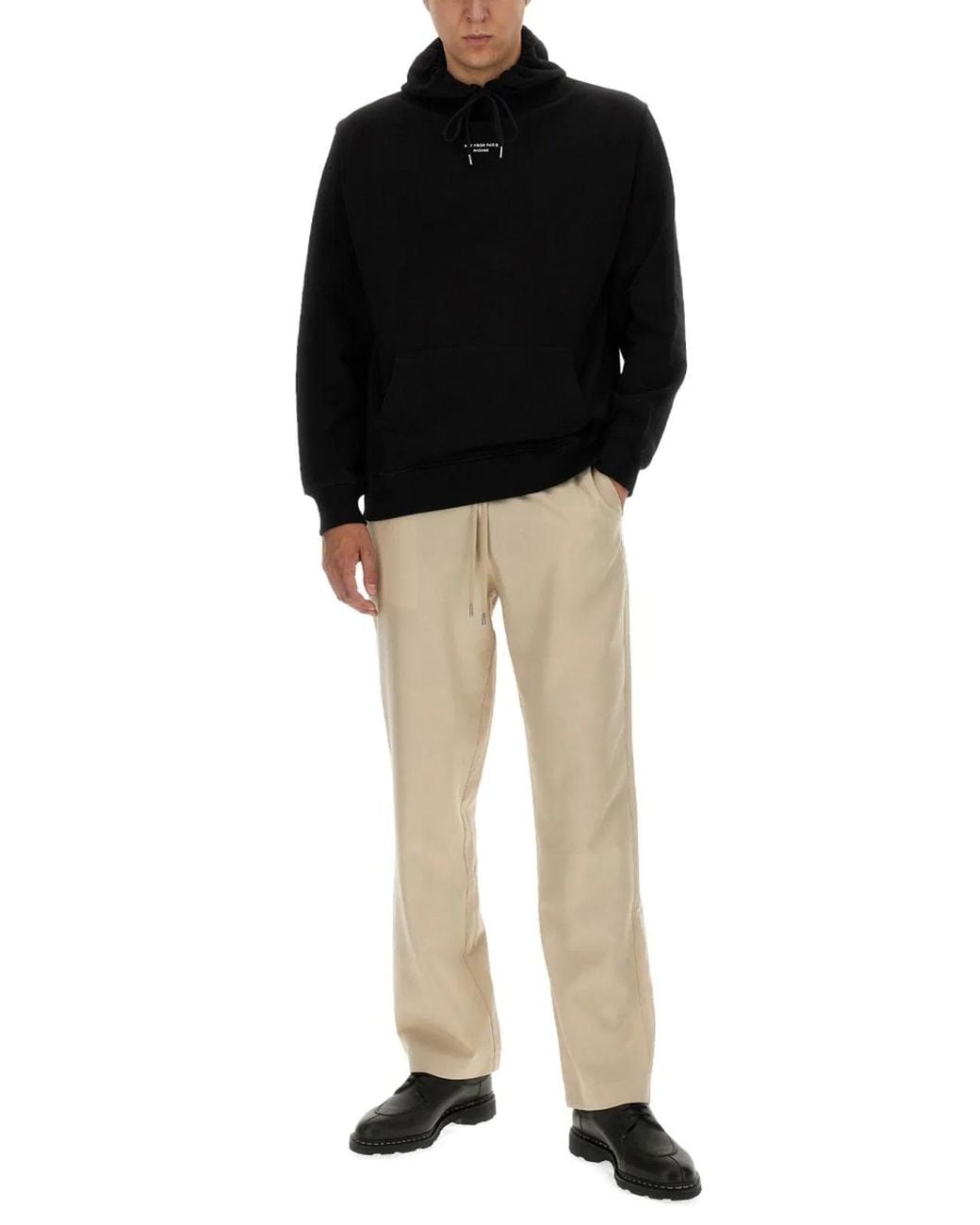 Drole de Monsieur Black Felpa Con Cappuccio for men