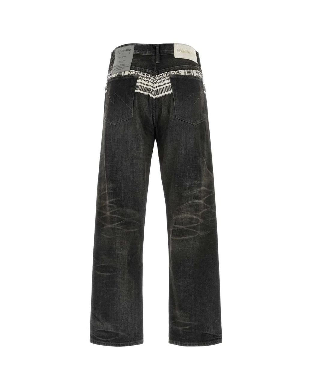 Yohji Yamamoto Black Savege Denim Basic Pants for men
