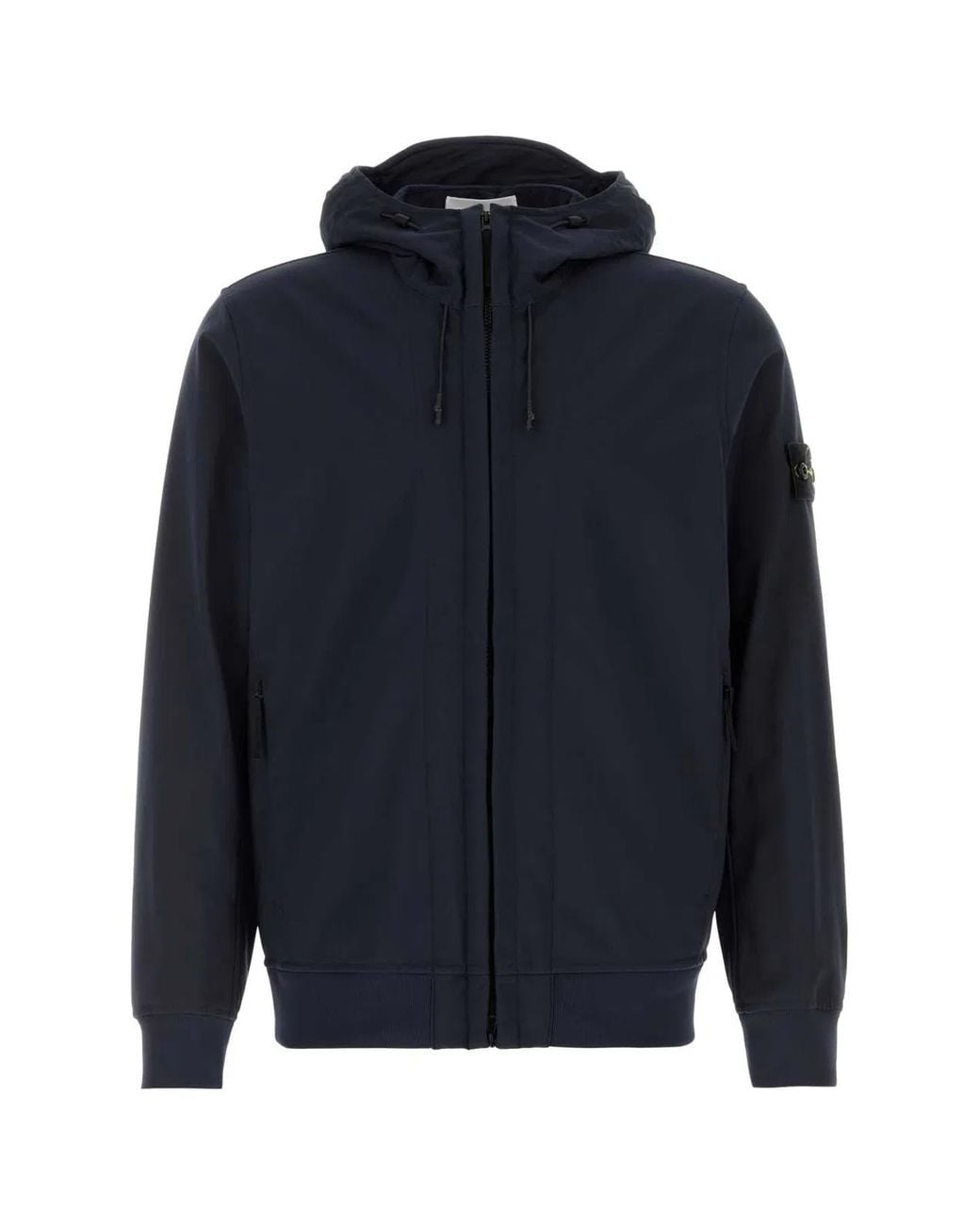 Stone Island Blue Stretch Polyester Jacket for men