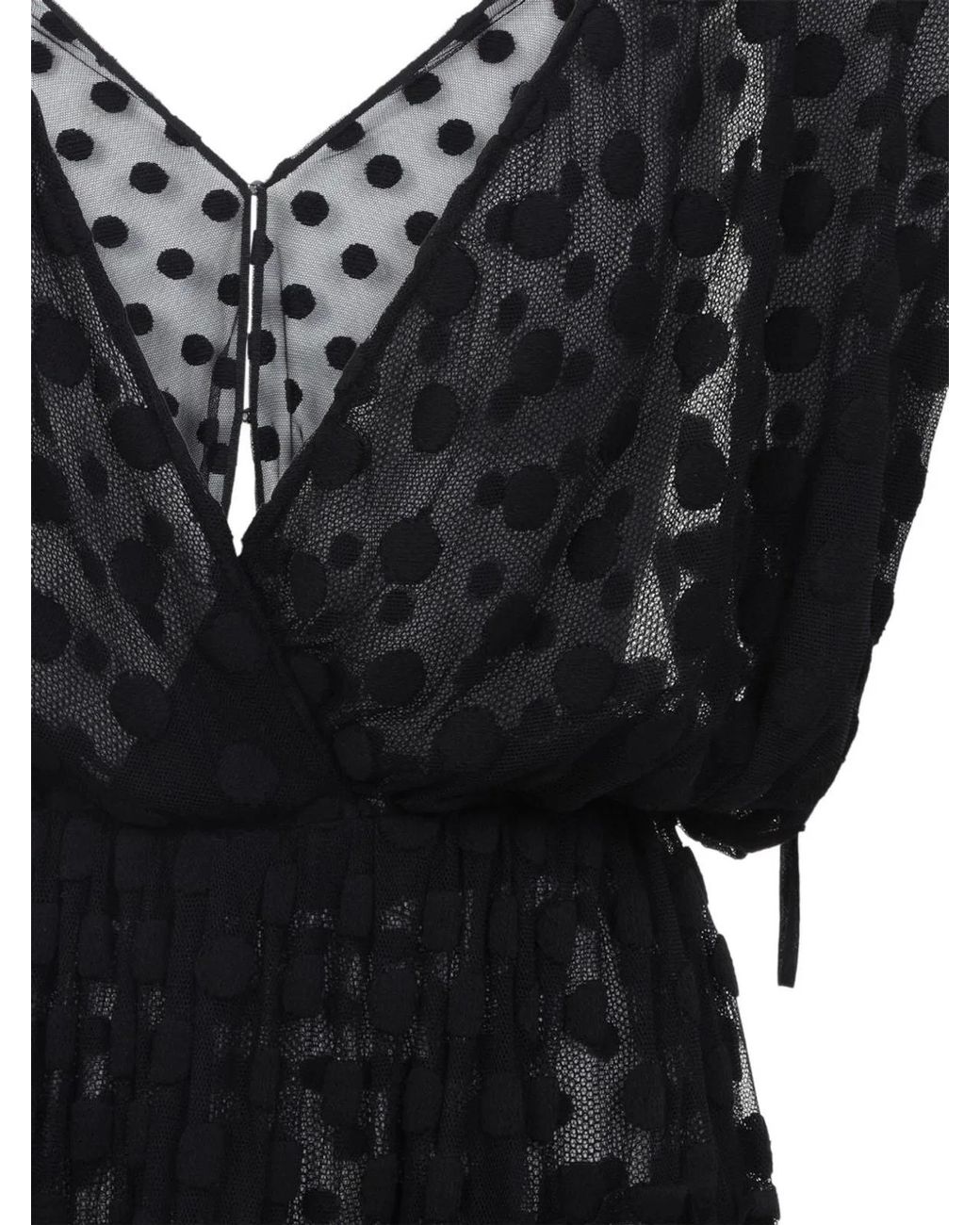 Dries Van Noten Black Cotton Polyamide Dress