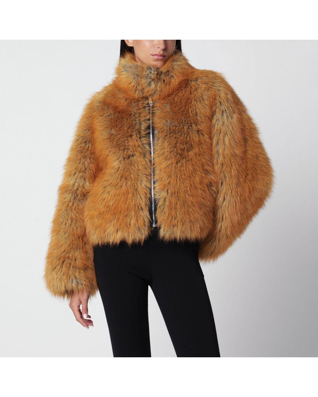 DR. HOPE Brown Fake Fur Jacket