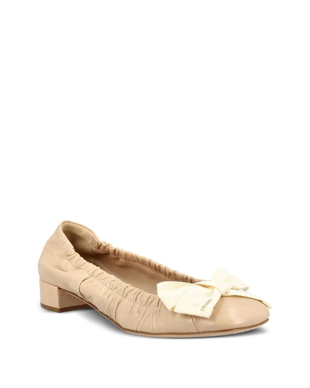 Prada Natural Leather Pumps Footwear