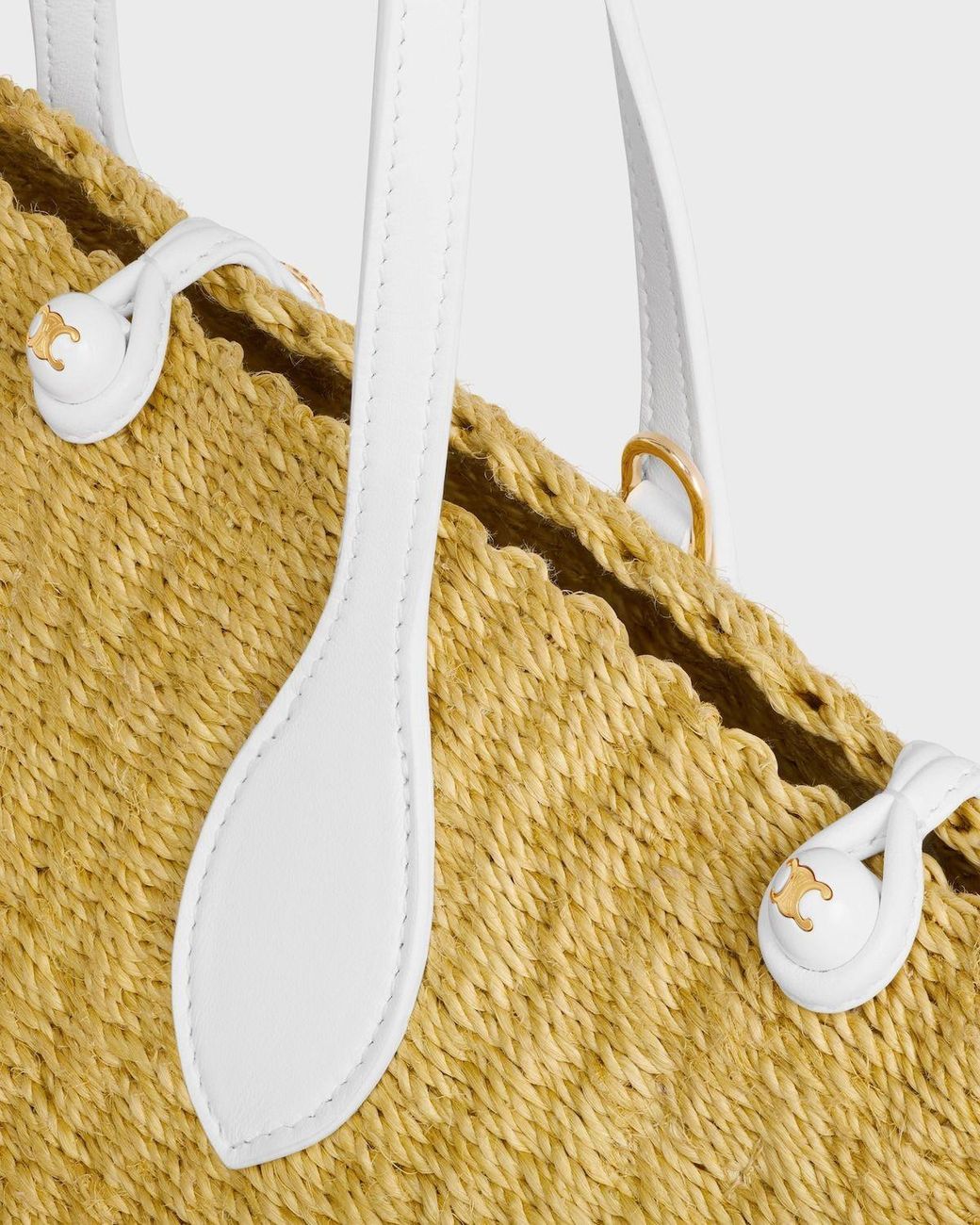 Céline Natural Triomphe Beads Small