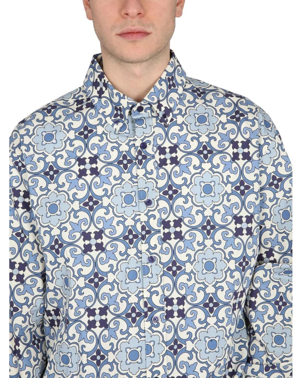 Drole de Monsieur Blue Faience Shirt for men