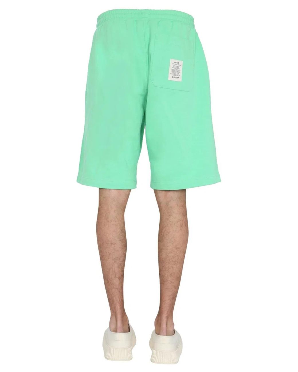MSGM Green Fantastic Bermuda for men