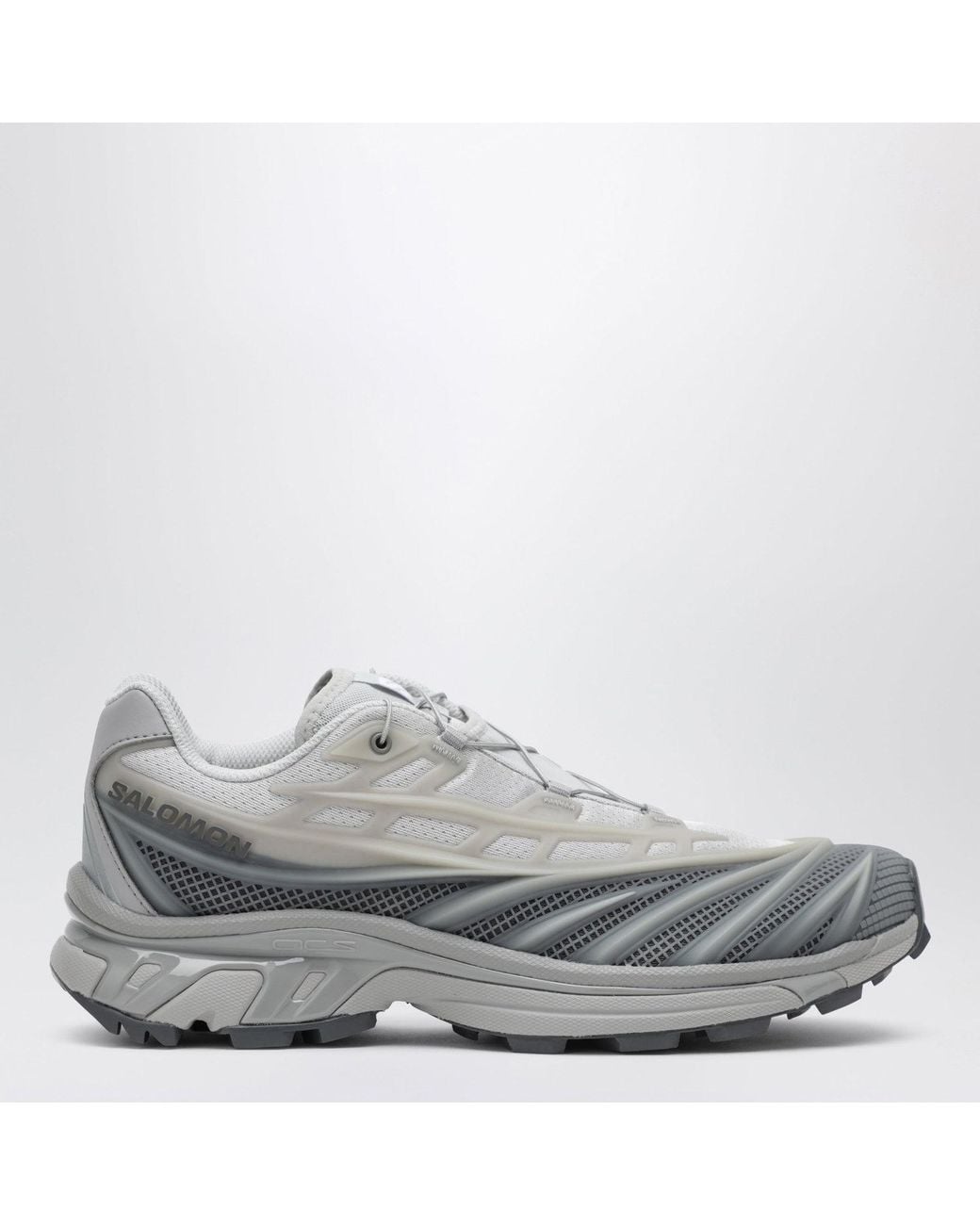 Salomon Gray Xtevo Fabric Sneakers for men