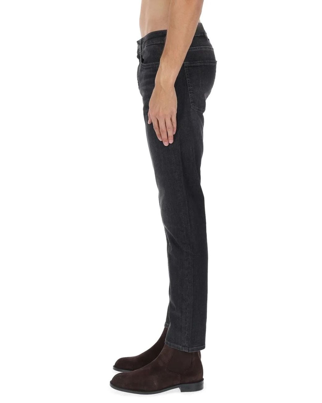 Boss Black Cotton-Blend Jeans for men