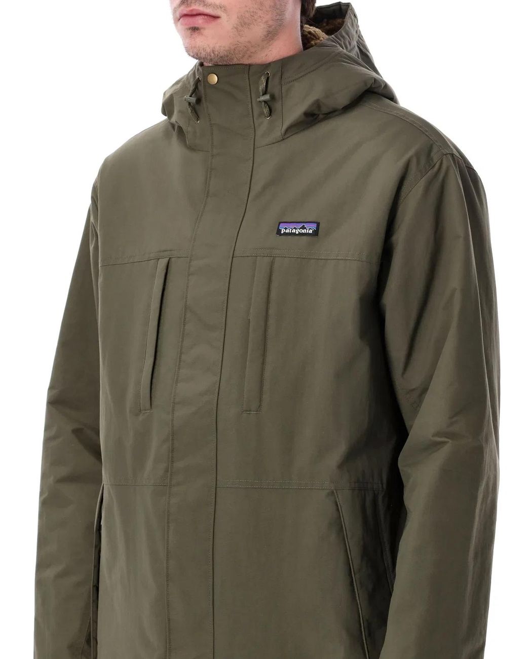 Patagonia Green Recycled Nylon Hooded Insulated Parka for men