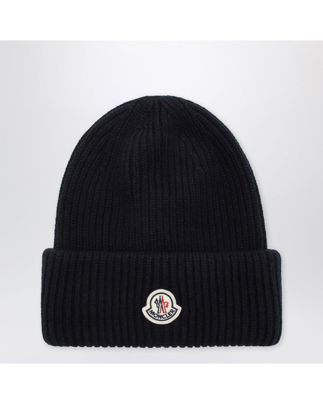 Moncler Black Wool And Cashmere Beanie for men