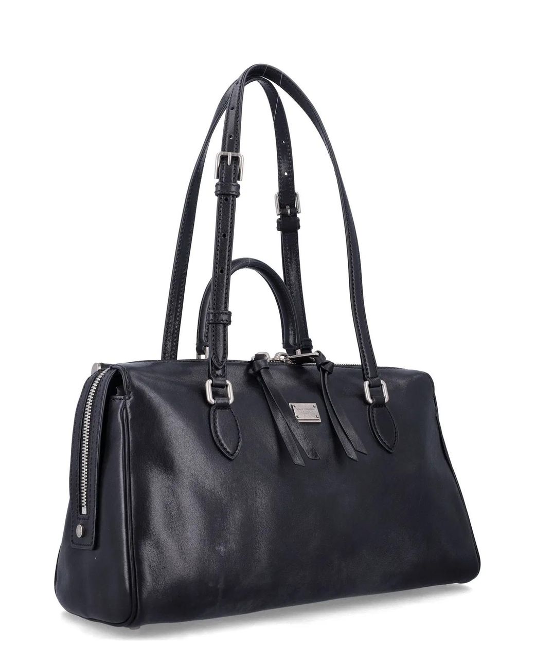 Dolce & Gabbana Black Dolce & Gabbana Vittoria Calfskin Bag