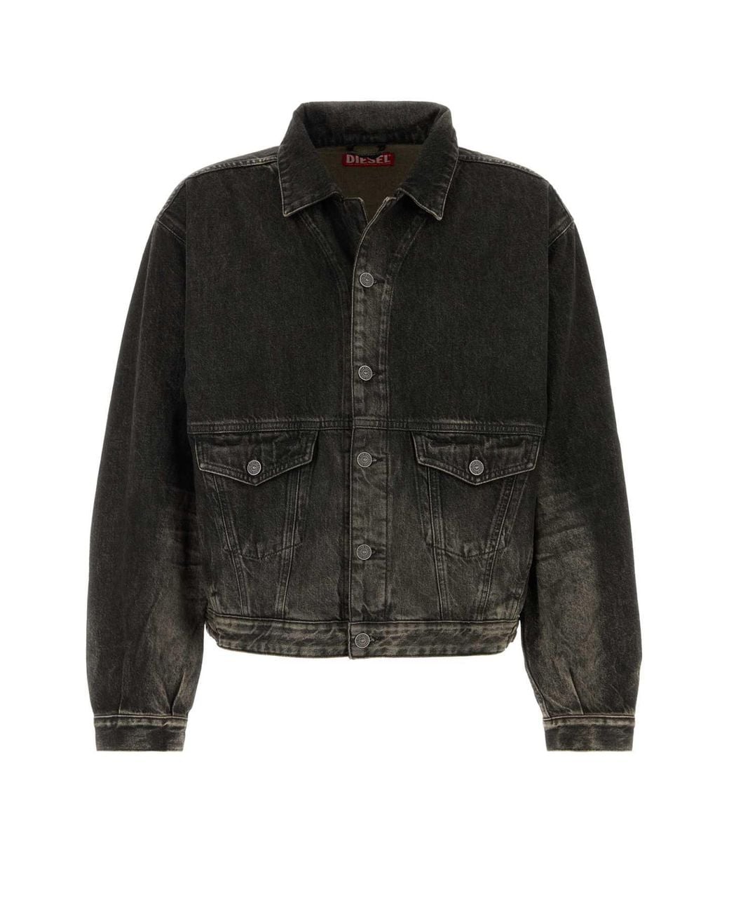DIESEL Black Modern Statement Jacket for men