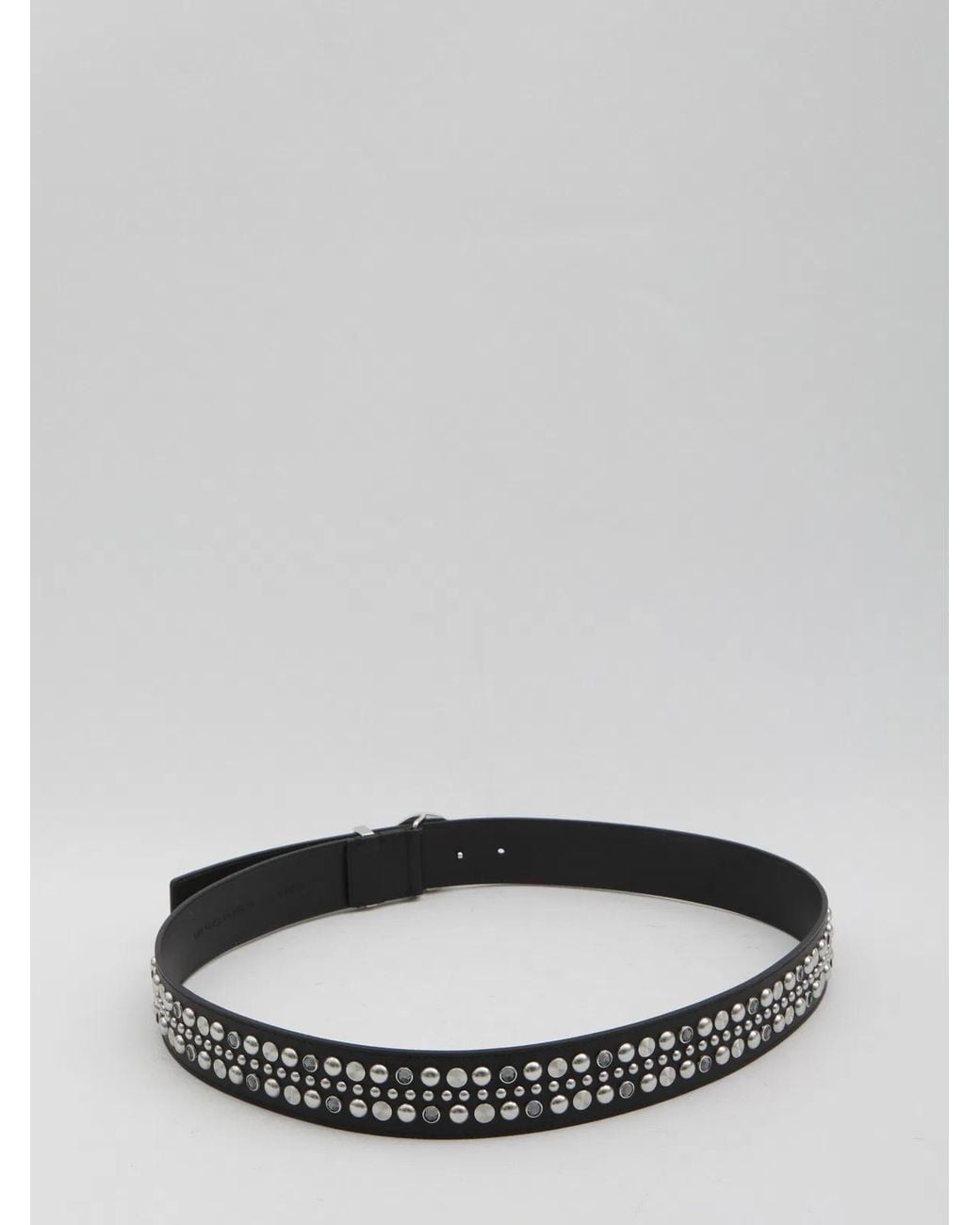 Versace Gray Medusa Belt With Studs for men