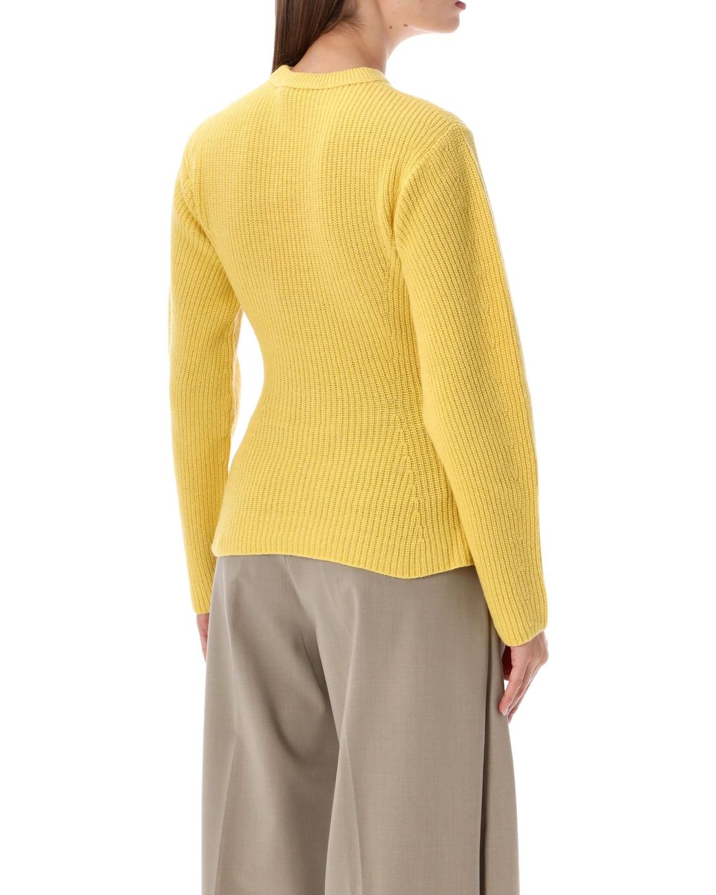THE LATEST Yellow Elodie Crewneck Kirman