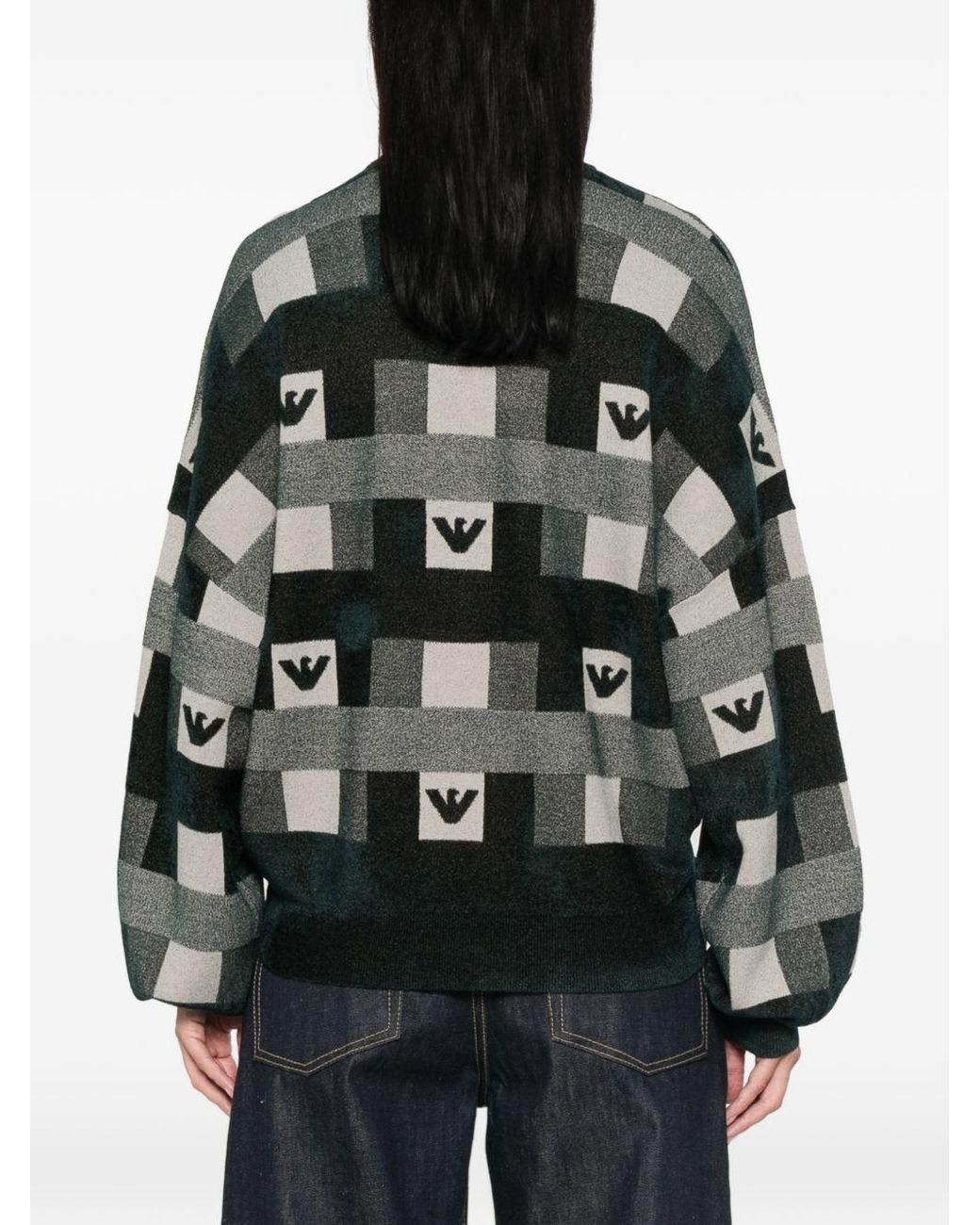 Emporio Armani Black Logo Creweneck Sweater
