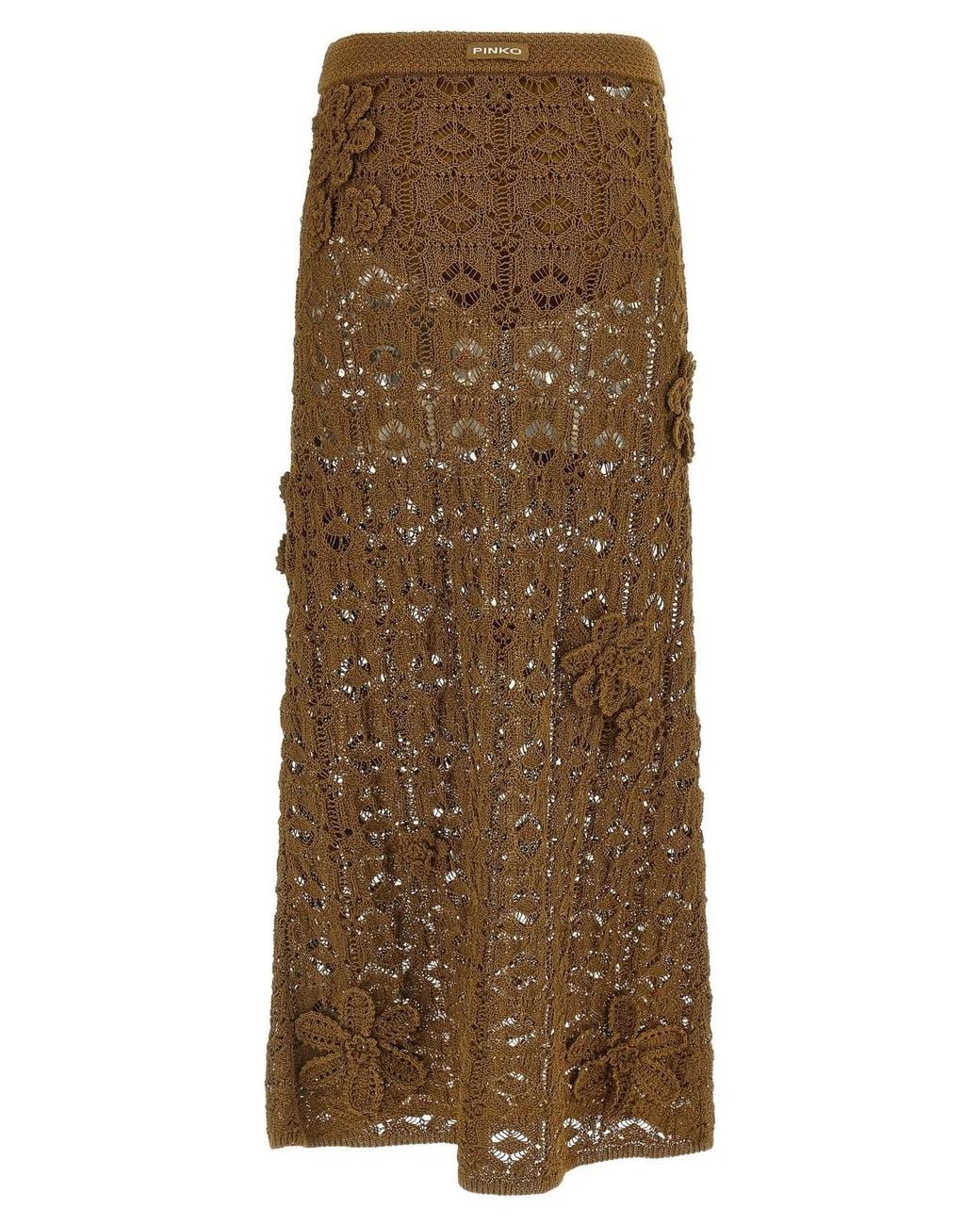 Pinko Brown 'Anthemis' Skirt