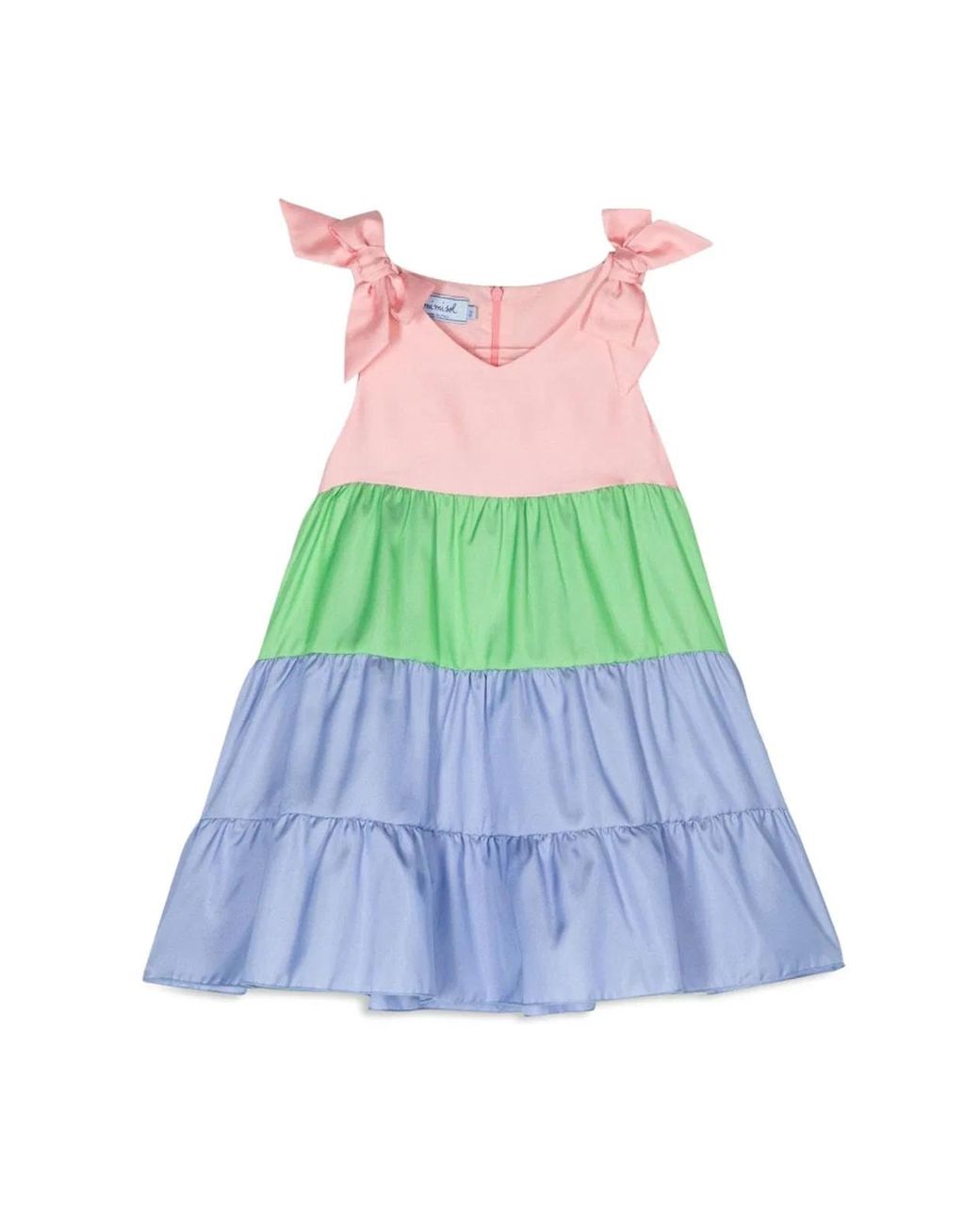 Mi.mi.sol. White Satin Dress