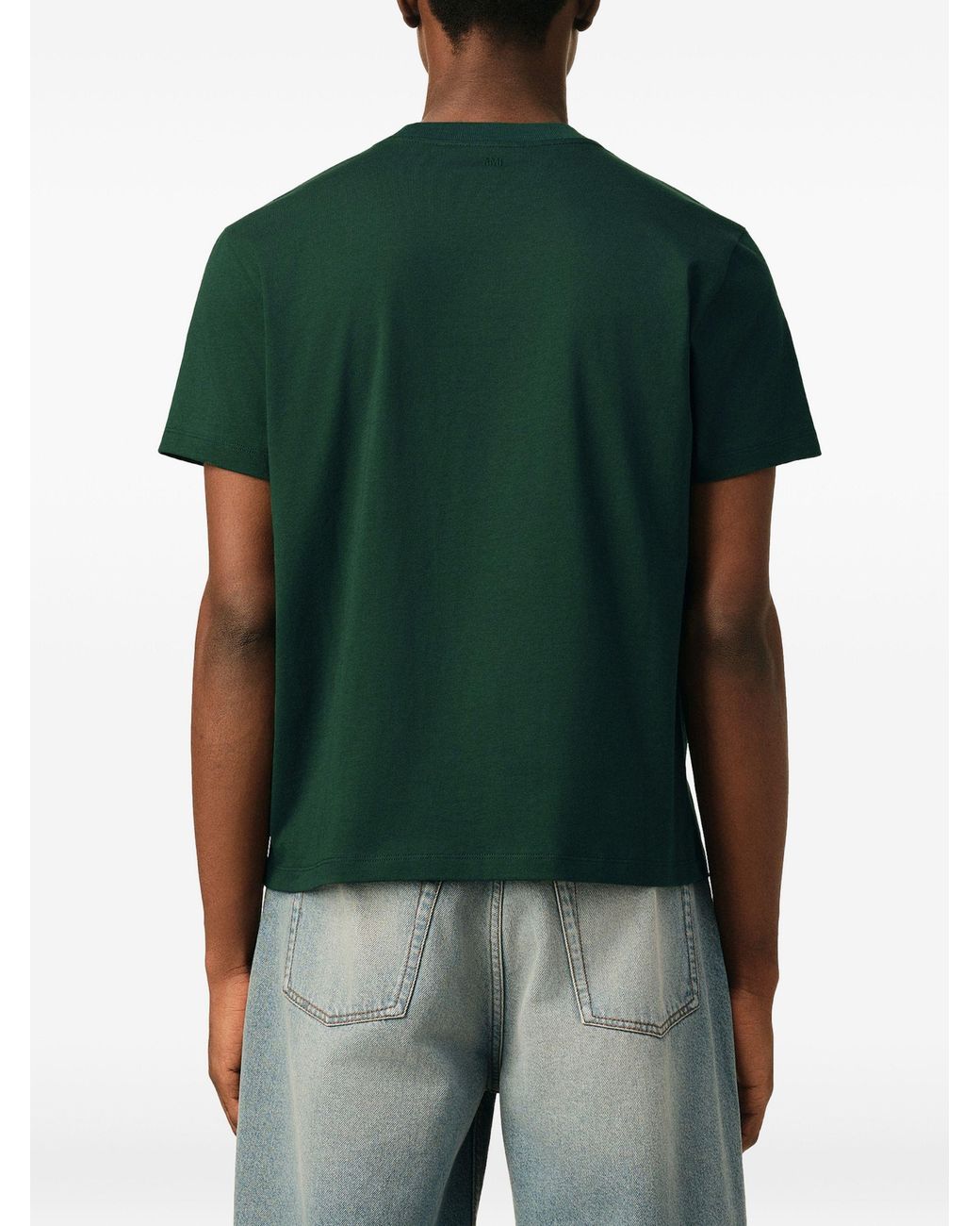 AMI Green Ami De Coeur T-Shirt for men