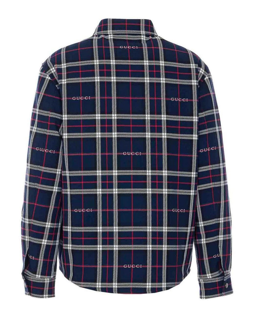 Gucci Blue Jacket With Frontal Buttons Closure for men