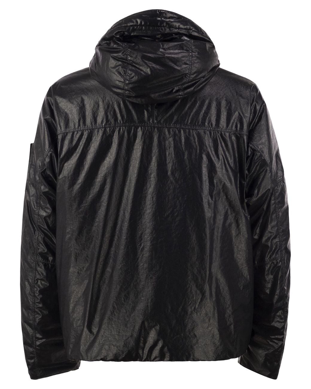 Stone Island Black Light Nylon 3L Tc Padded Hooded Jacket