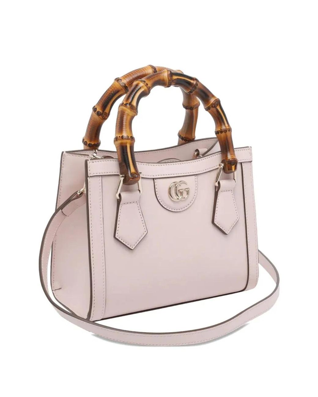 Gucci Pink Small Diana Leather Handbag