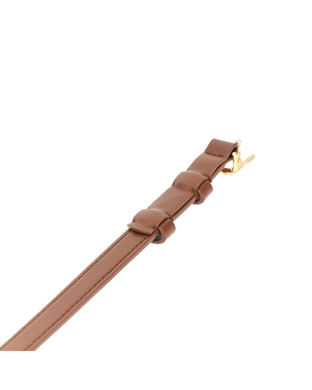 Ganni Brown Kat Recycled Leather Belt