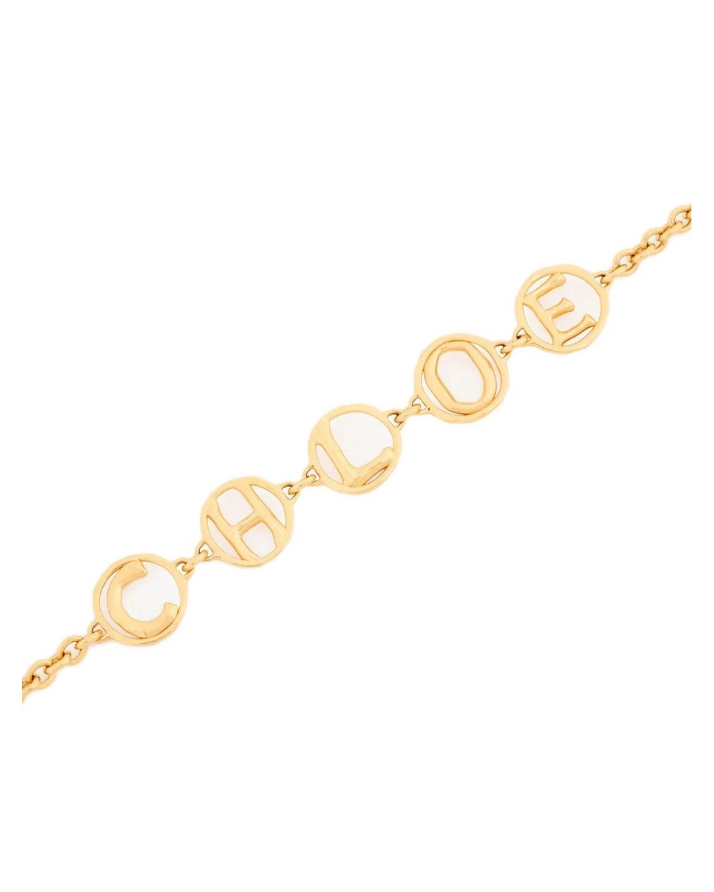 Chloé Metallic Script Vintage Choker
