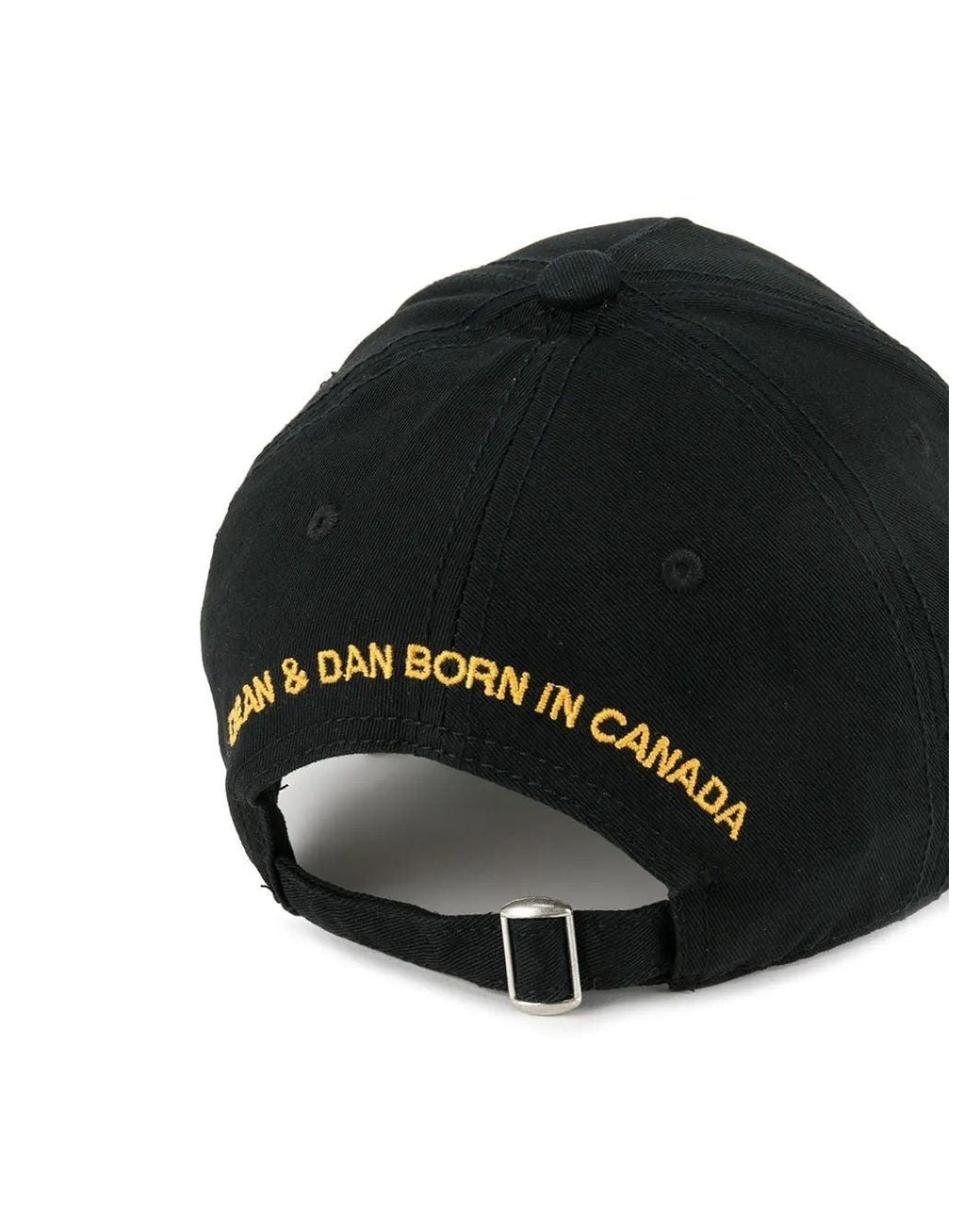DSquared² Canadian Patch Baseball Cap Black for men