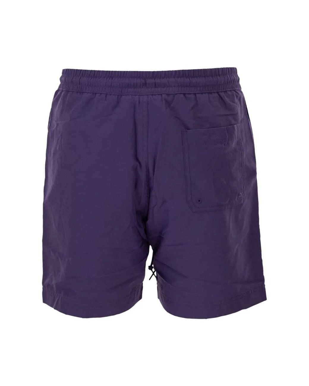 Carhartt Blue Beach Shorts With Logo
