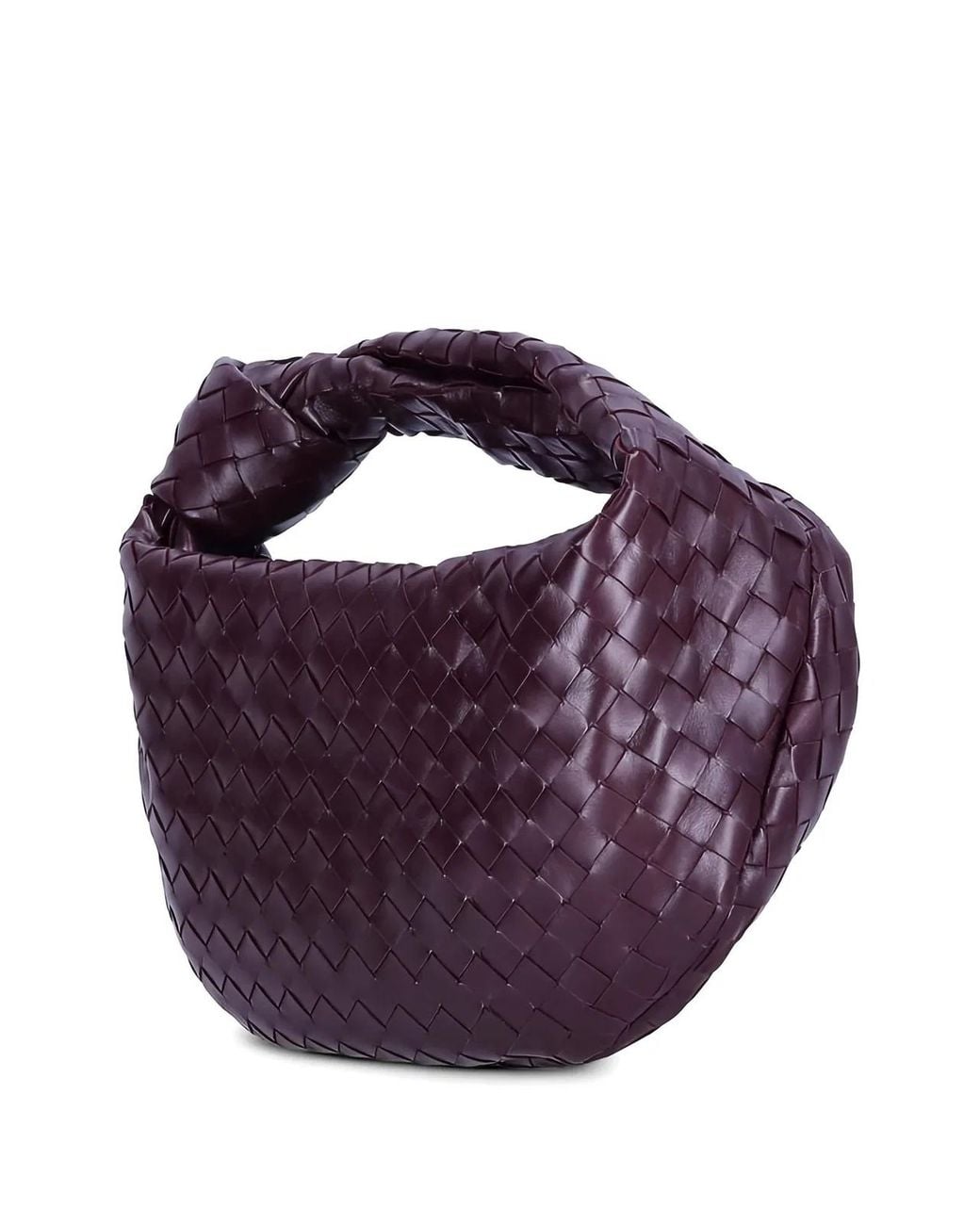 Bottega Veneta Purple Small Jodie Leather Shoulder Bag
