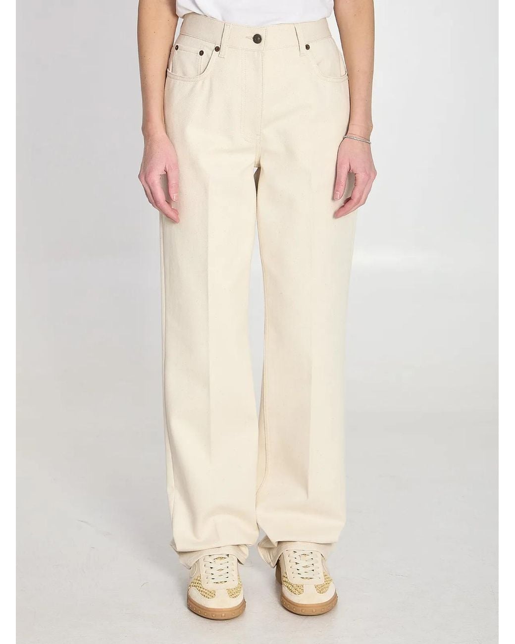 Valentino Garavani Natural Ivory Jeans