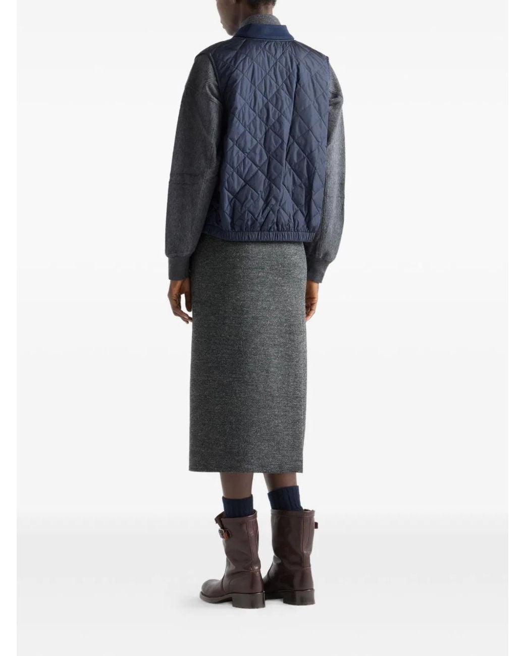 Prada Blue Recycled Polyamide Jacket