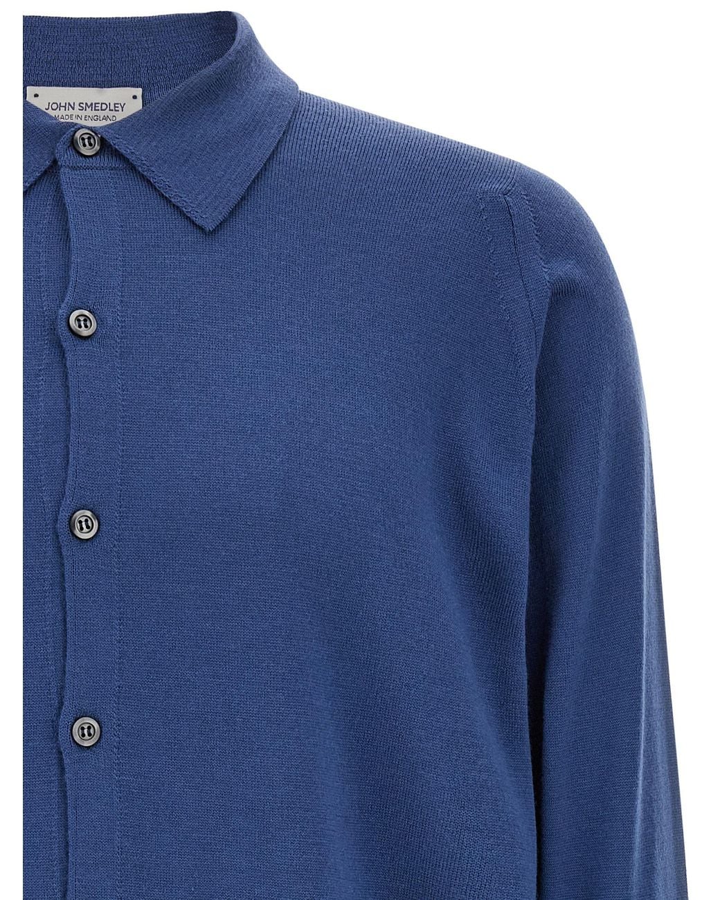 John Smedley Blue 'Tibor' Shirt for men