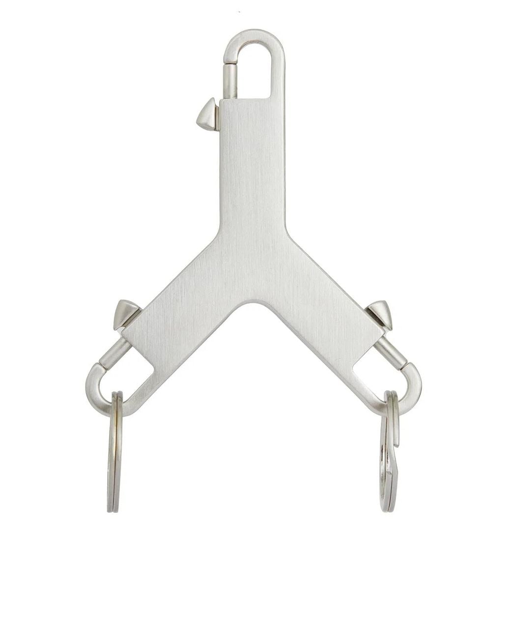 Rick Owens White Porta Chiavi Cerberus for men