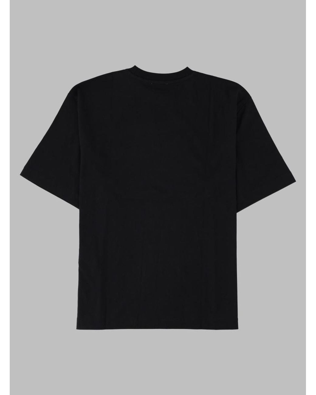 Off-White c/o Virgil Abloh Black Graphic Printed Cotton T-Shirt for men