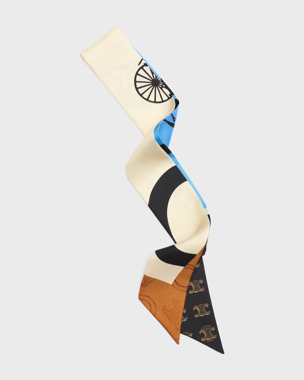 Céline Blue Lavallière Scarf