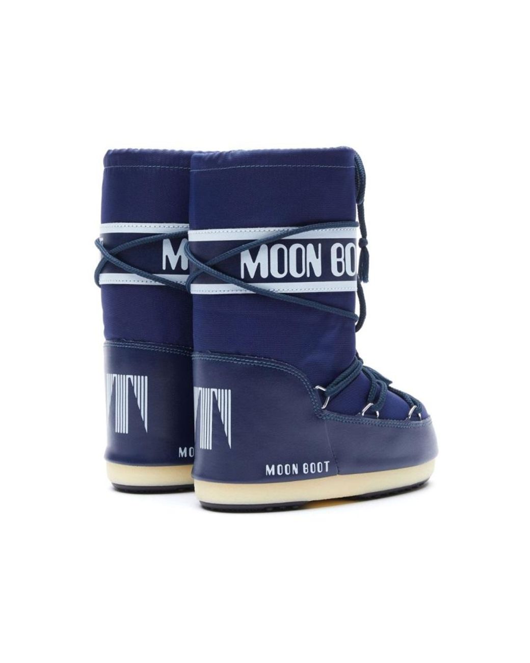 Moon Boot Blue Stivali Con Logo "Icon"