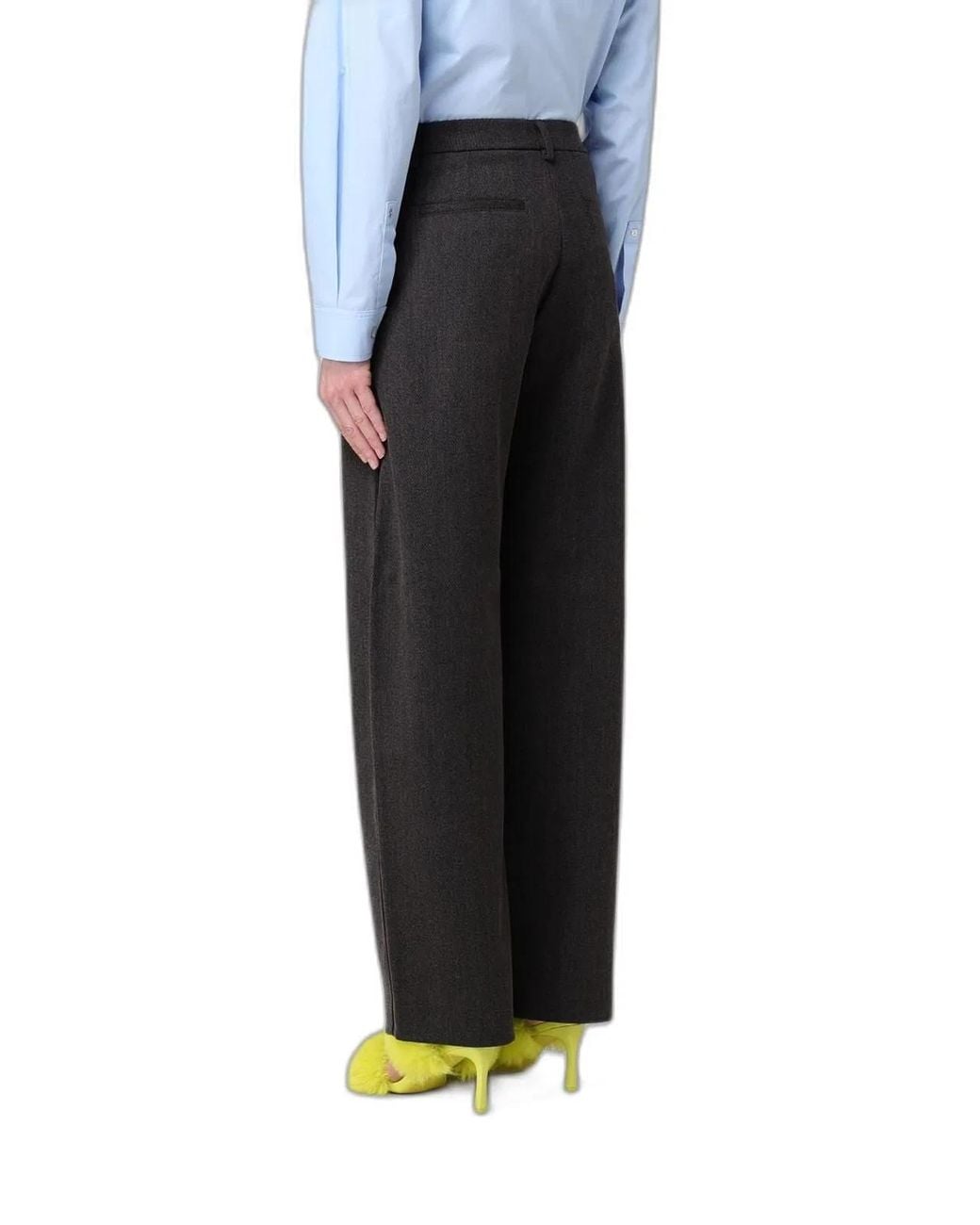 Moschino Blue Wide-Leg Pants
