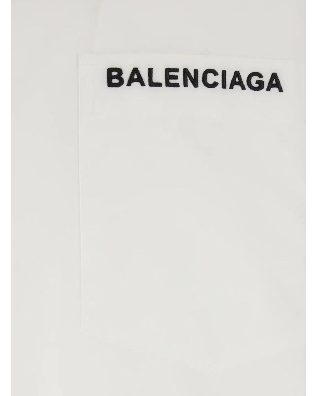 Balenciaga White Shirt With Logo for men
